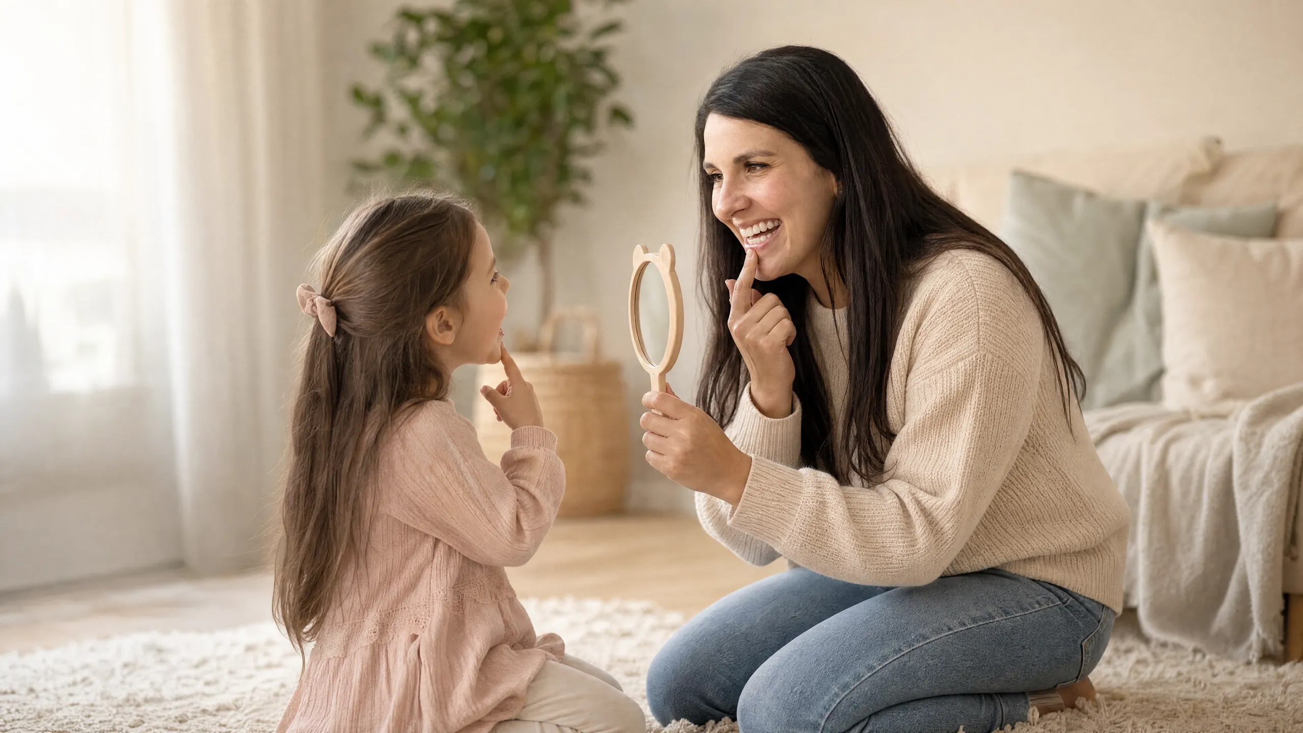In-home pediatric speech therapy session in Greenwich, CT