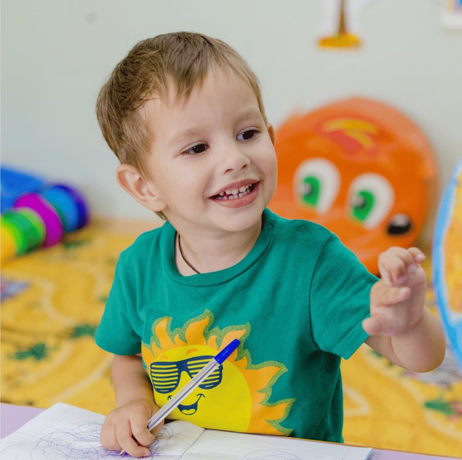 Speech therapist providing language therapy for a child in Fairfield County