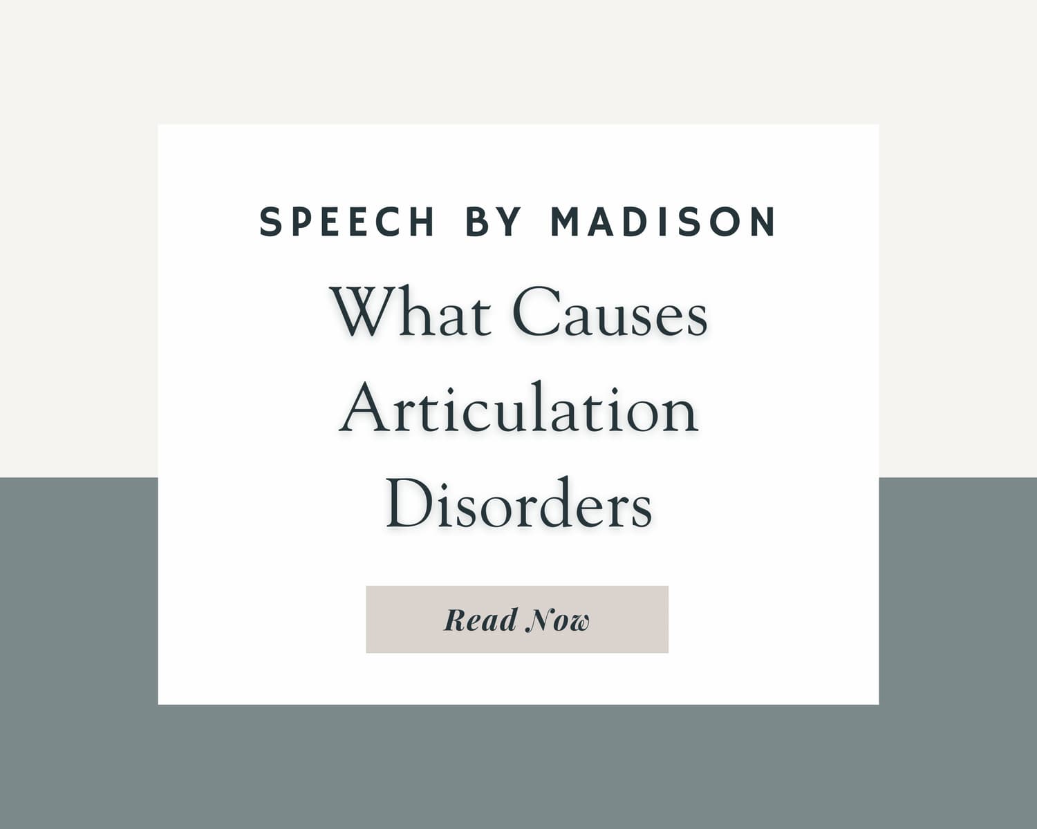 What Causes Articulation Disorders in Children
