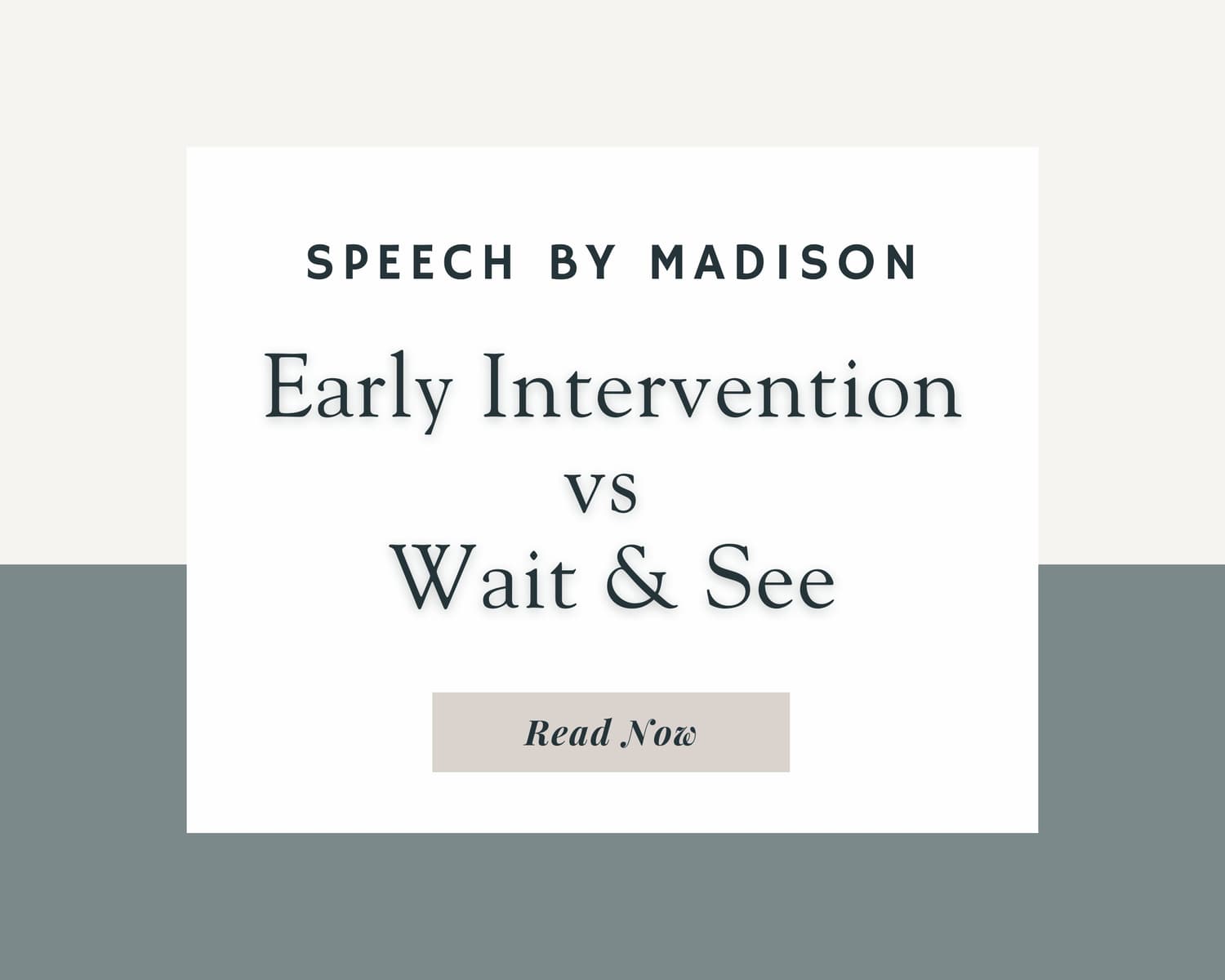 Early Intervention vs. Wait and See: Making Informed Decisions About Speech Delays