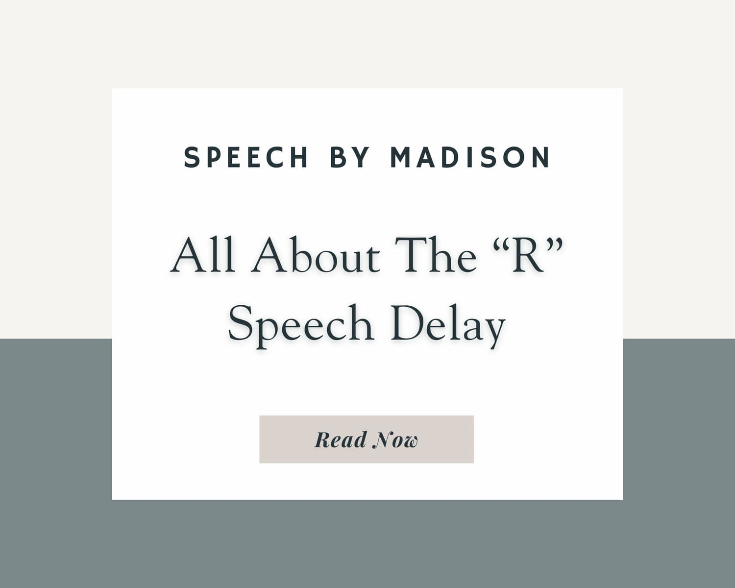 All About R: Understanding, Treating, and Supporting R-Sound Development in Children